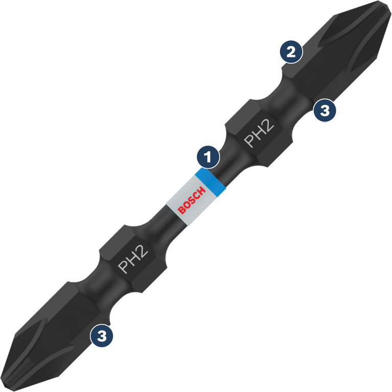 PRO Impact Long Groove Double Ended Bit Bosch Professional
