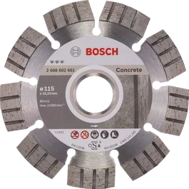 Bosch Accessories 2608602537 Disque à tronçonner diamanté standard for  ceramic 200 x 25,40 x 1,6 x 7 mm