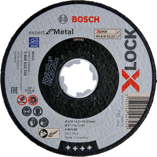 GWX 17-125 S with Bosch | X-LOCK Grinder Angle Professional