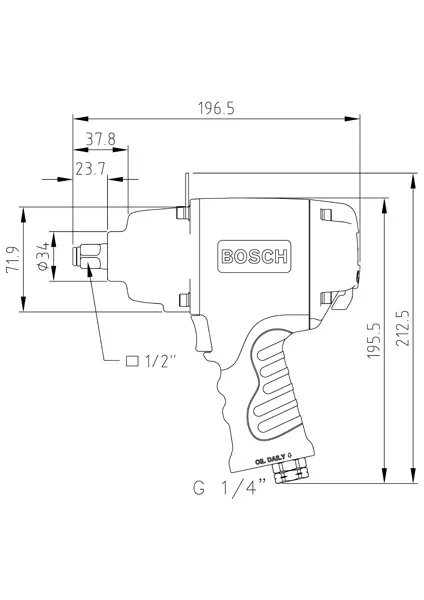 1/2" impact wrench