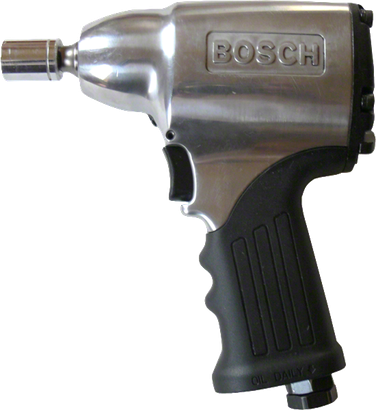 Pneumatic 3/8" impact wrench with 1/2" drive end