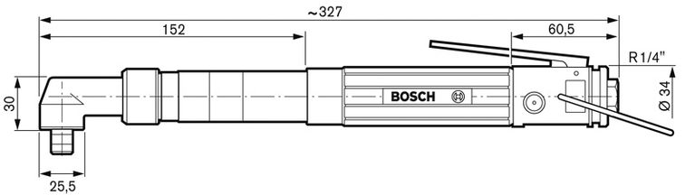 180-watt angle shut-off wrench