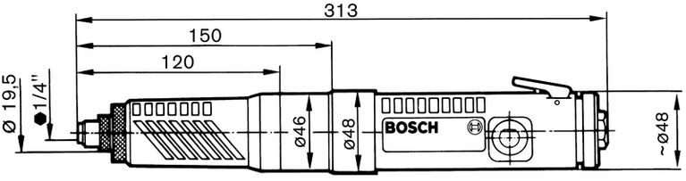 400-watt straight screwdriver