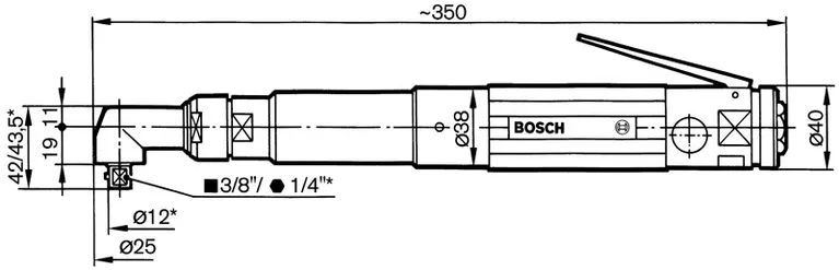 370-watt angle shut-off wrench