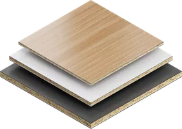 Plastic coated boards