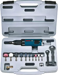 Pneumatic straight grinder set