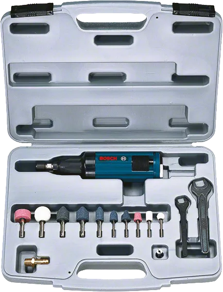 Pneumatic straight grinder set