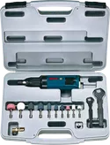 Pneumatic straight grinder set