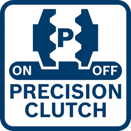  Stops overriding if set torque level is reached, reduces wear and tear of clutch and resulting noise. Function can be switched off