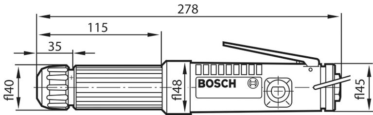 Pneumatic lockover wrench, straight