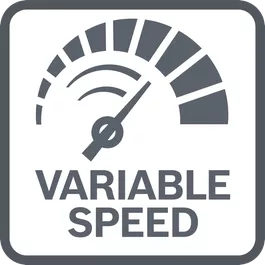  Easy and precise control of the RPM thanks to variable speed