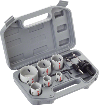 HSS Bi metal Holesaw Set Universal 9 piece Bosch Professional